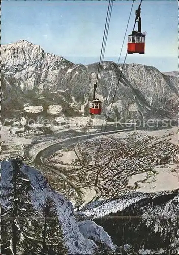 Bad Reichenhall Predigtstuhlbahn Seilbahn Hochstaufen Chiemgauer Alpen Kat. Bad Reichenhall