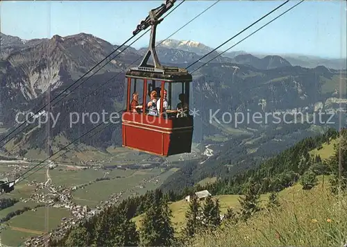 Bezau Vorarlberg Bergbahn Seilbahn Sonderdach Sommerpanorama Kat. Bezau