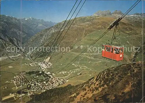 Andermatt Luftseilbahn Gemsstock Sommerpanorama Kat. Andermatt