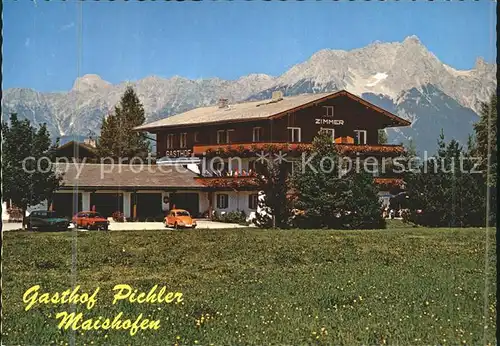 Maishofen Gasthof Pension Pichler Sommerpanorama Alpen Kat. Maishofen Zell am See