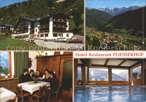 Fliess Hotel Restaurant Fliesserhof Hallenbad Alpenpanorama Kat. Fliess