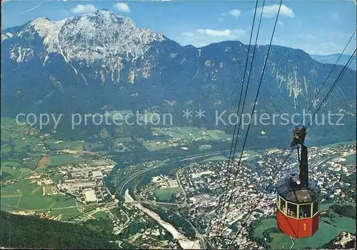 Bad Reichenhall Predigtstuhlbahn Seilbahn Panorama Hochstaufen Kat. Bad Reichenhall