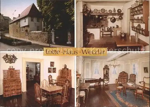 Wetzlar Lotte Haus Museum Moebel Zinnteller Kat. Wetzlar