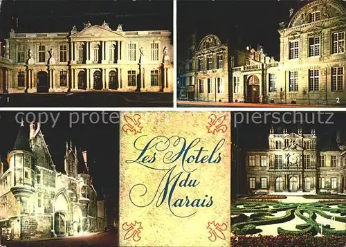 Paris Les Hotels du Marais Collection Couleurs et Lumiere de France Kat. Paris