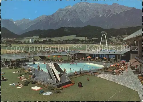 Wattens Alpenbad Schwimmbad Kat. Wattens