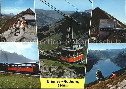 Brienzer Rothorn BE Brienzer Rothorn Bergbahn See Alpenpanorama Kat. Brienzer Rothorn