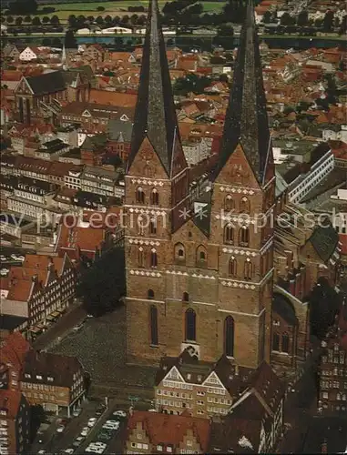 Luebeck St Marienkirche Hansestadt Fliegeraufnahme Kat. Luebeck