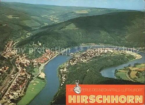 Hirschhorn Neckar Fliegeraufnahme Luftkurort Kat. Hirschhorn (Neckar)