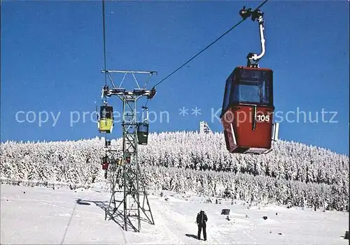 Braunlage Wurmberg Seilbahn Wurmbergschanze Wintersportplatz Kat. Braunlage Harz