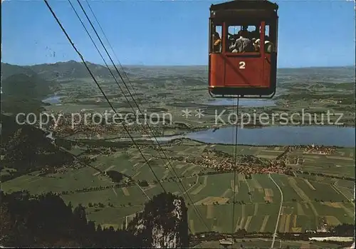 Schwangau Tegelbergbahn Panorama Kat. Schwangau