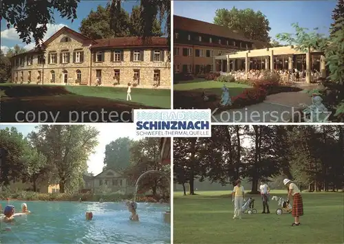 Bad Schinznach Parkhotel Golfplatz Suedgarten Thermi Thermalfreibad  Kat. Bad Schinznach