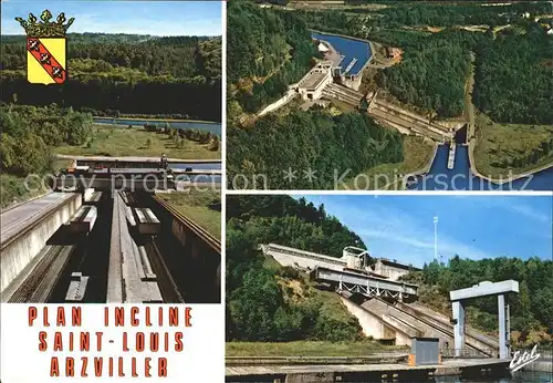 Saint Louis Moselle Canal de la Marne au Rhin Plan incline de Saint Louis Arzviller Schiffshebewerk Kat. Saint Louis