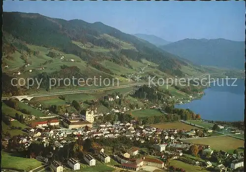 Mondsee Salzkammergut Fliegeraufnahme Kat. Mondsee