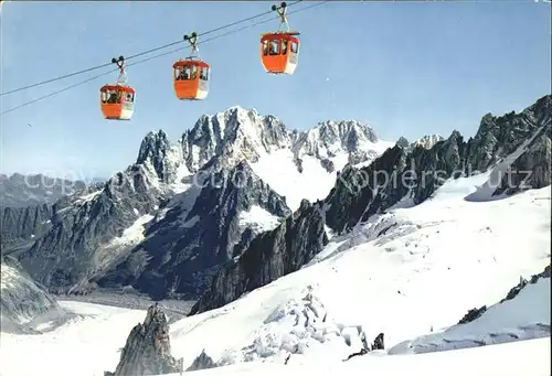 Chamonix Telepherique Aiguille du Midi Seilbahn Drus Verte Droites  Kat. Chamonix Mont Blanc