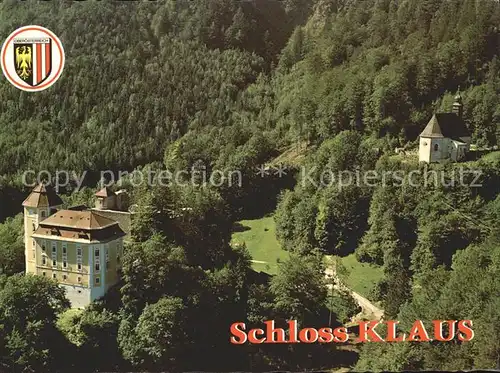 Klaus Pyhrnbahn Schloss Klaus Fliegeraufnahme Kat. Klaus an der Pyhrnbahn