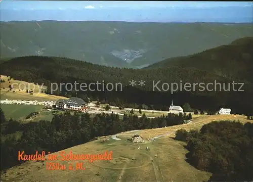 Kandel Waldkirch Breisgau Berghotel Kandel Fliegeraufnahme Kat. Waldkirch