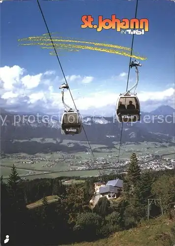 St Johann Tirol Seilbahn Angerer Alm  Kat. St. Johann in Tirol