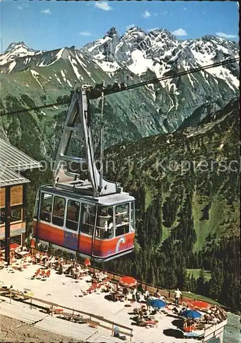 Oberstdorf Birgsautal Fellhorn Seilbahn Kratzer Trettachspitze Bockkarkopf Kat. Oberstdorf