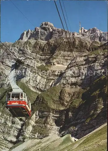 Schwaegalp Saentis Seilbahn Gyrenspitz Kat. Schwaegalp