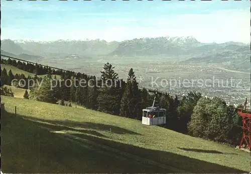 Bregenz Vorarlberg Pfaender Seilbahn Schweizer Berge  Kat. Bregenz