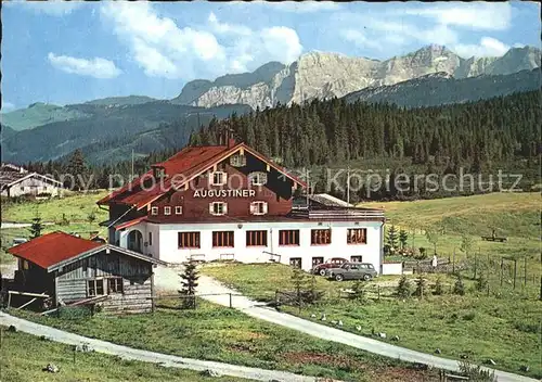 Reit Winkl Augustiner Alm Winkelmoos Loferer Steinberge Sommerpanorama Kat. Reit im Winkl