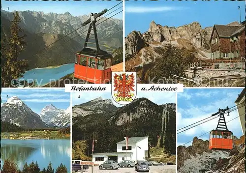 Maurach Tirol Rofanbahn Schwebebahn Berghaus Alpenpanorama Wappen Kat. Eben am Achensee