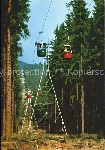 Braunlage Seilbahn Hoehenluftkurort und Wintersportplatz Kat. Braunlage Harz