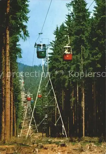 Braunlage Seilbahn Hoehenluftkurort und Wintersportplatz Kat. Braunlage Harz