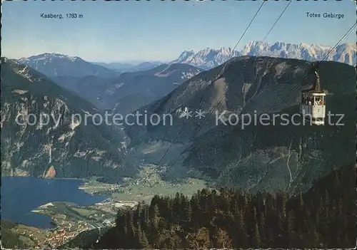 Ebensee Oberoesterreich Seilbahn zum Feuerkogel Traunsee Kasberg Totes Gebirge Alpenpanorama Kat. Ebensee Salzkammergut