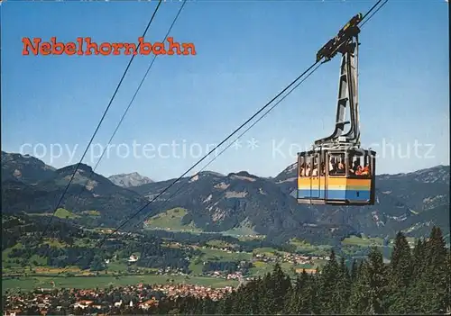 Oberstdorf Nebelhornbahn Bergbahn Kurort Wintersportplatz Alpenpanorama Kat. Oberstdorf