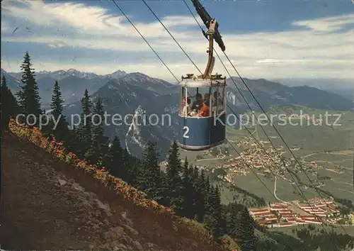 Oberammergau Bergbahn Laber Talblick Alpenpanorama Kat. Oberammergau