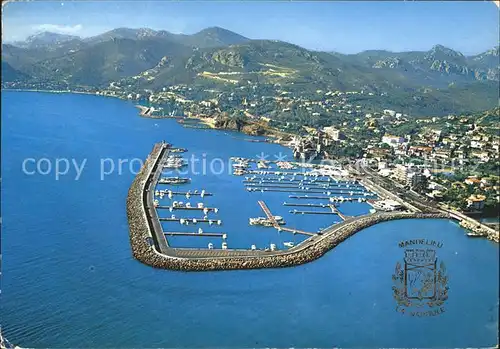 Mandelieu la Napoule Vue aerienne du nouveau port Montagnes Kat. Mandelieu la Napoule