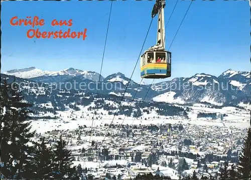Oberstdorf Nebelhornbahn Heilklimatischer Kurort Wintersportplatz Alpenpanorama Kat. Oberstdorf