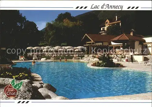 Saint Jorioz Hotel Club Les Chataigniers Swimming Pool Lac d Annecy Kat. Saint Jorioz