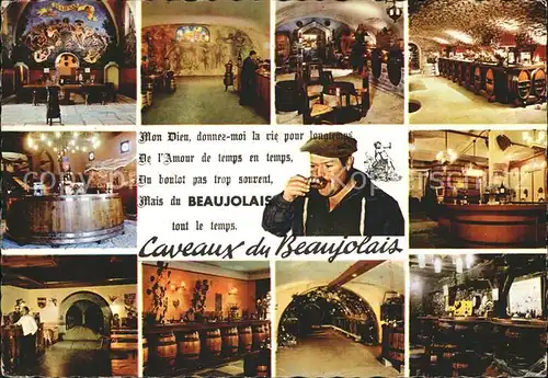 Lyon France Caveaux du Beaujolais Weinkeller Kat. Lyon