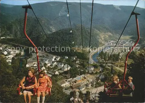 Altenahr Panorama Blick von der Sesselseilbahn Kat. Altenahr