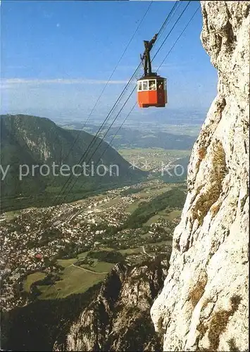 Bad Reichenhall Predigtstuhlbahn Bergbahn Talblick Kat. Bad Reichenhall