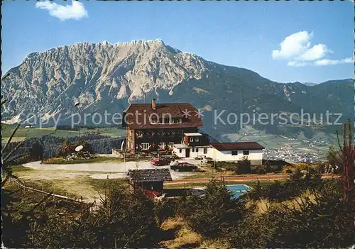 Groebming Steiermark Michaelerberghaus Panorama mit Kammspitze Kat. Groebming