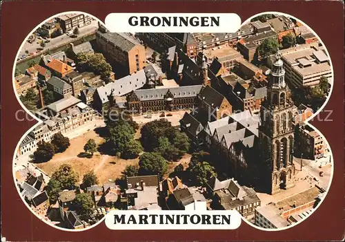Groningen Martinitoren Fliegeraufnahme Kat. Groningen