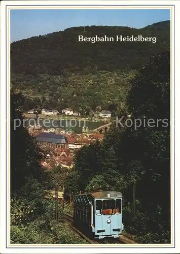 Heidelberg Neckar Bergbahn Kat. Heidelberg