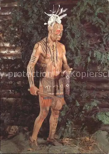 Radebeul Indianer Museum der Karl May Stiftung Irokesen Haeuptling Kat. Radebeul