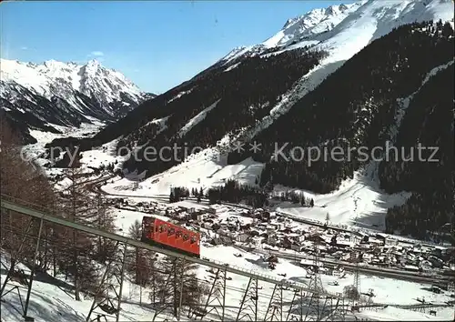 St Anton Arlberg mit Kandaharbahn Bergbahn Panorama Wintersportplatz Kat. St. Anton am Arlberg