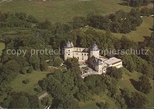 Hofgeismar Sababurg Dornroeschenschloss im Reinhardswald 14. Jhdt. Burghotel Fliegeraufnahme Kat. Hofgeismar