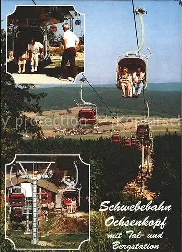 Warmensteinach Schwebebahn Ochsenkopf Kat. Warmensteinach Fichtelgebirge