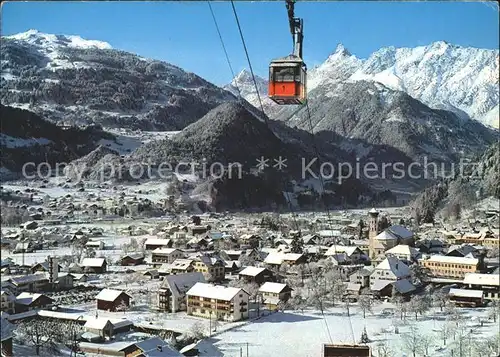 Schruns Vorarlberg Hochjochbahn Seilbahn Tschagguns Golm Zimba Wintersportplatz Montafon Kat. Schruns