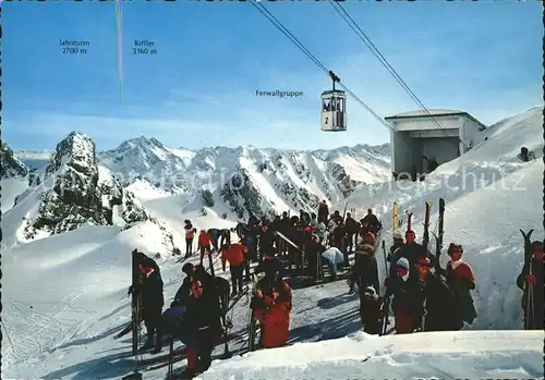St Anton Arlberg Valluga Grat Bergstation Wintersportplatz Alpenpanorama Kat. St. Anton am Arlberg