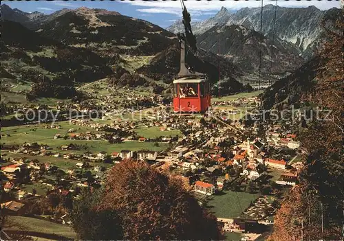 Schruns Vorarlberg Hochjochseilbahn Golm Vandanser Steinwand Zimba Alpenpanorama Kat. Schruns