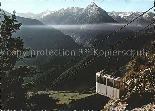 Mayrhofen Zillertal Penkenbahn gegen Tristner Alpenpanorama Kat. Mayrhofen