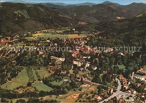 Badenweiler Thermalheilbad Schwarzwald Fliegeraufnahme Kat. Badenweiler