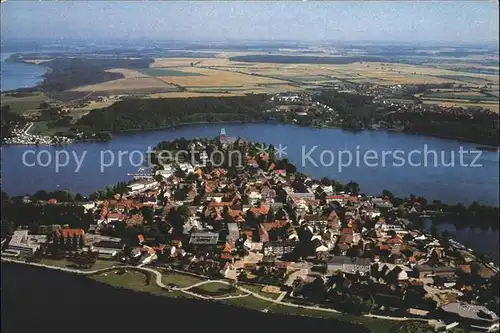 Ratzeburg Luftkurort Inselstadt Naturpark Lauenburgische Seen Fliegeraufnahme Kat. Ratzeburg